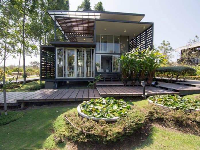 
Ảnh 11: Nhà lắp ghép biệt thự vườn bằng các tấm smartboard Thái Lan
