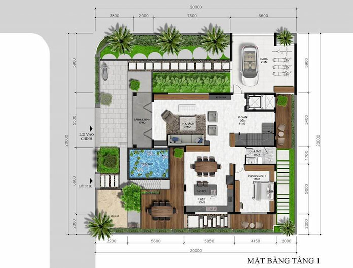 
Ảnh 21. Bản vẽ nhà biệt thự 2 tầng 3 phòng ngủ
