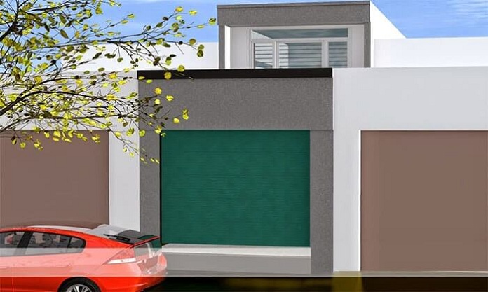 
Ảnh 10: Phối cảnh thiết kế nhà cấp 4 4x12m cửa sập ( Nguồn: Internet)
