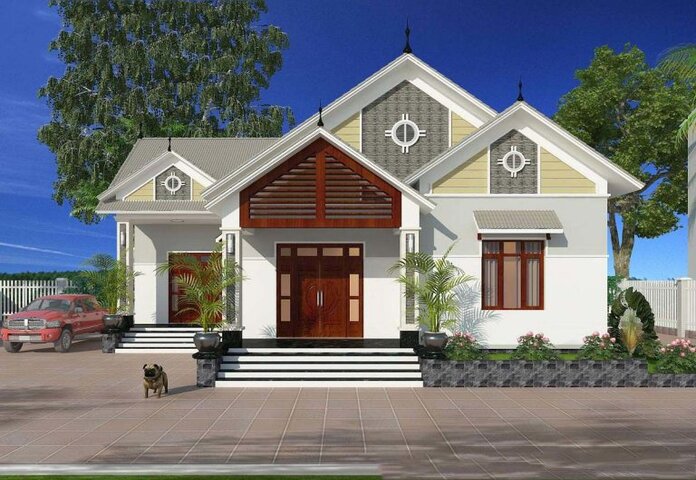 Ảnh 2: Nhà cấp 4 7x15 3 phòng ngủ mẫu 1