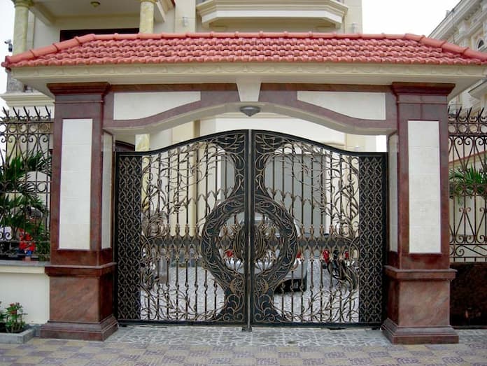 
Ảnh 12: Mẫu thiết kế cổng đồng độc đáo

