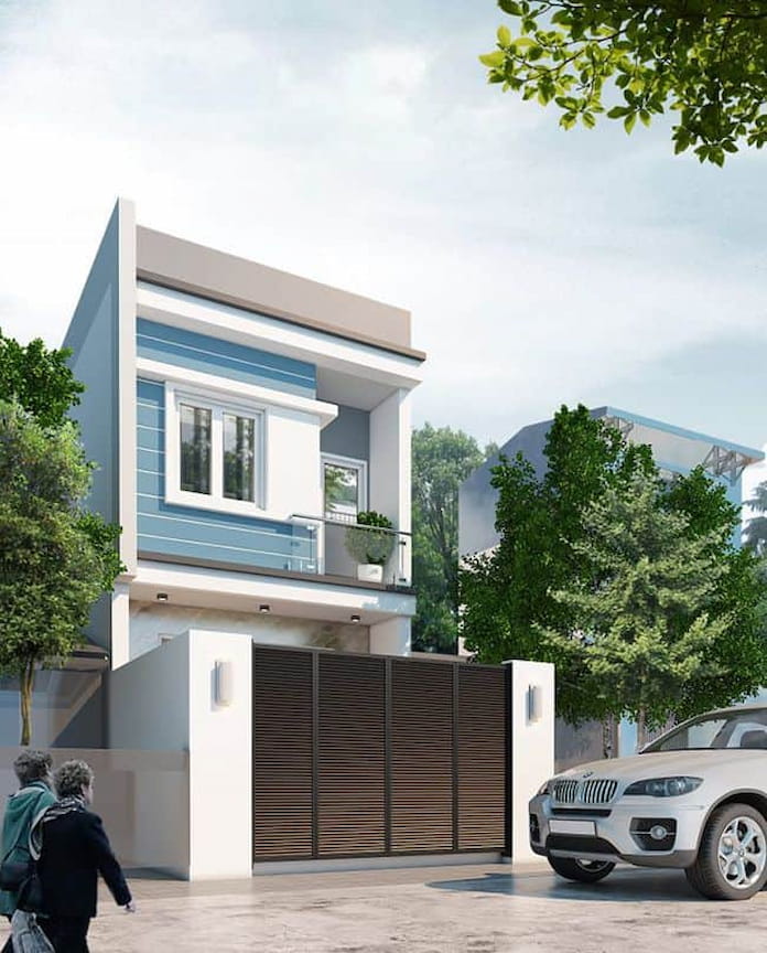 
Ảnh 34. Mẫu thiết kế nhà 2 tầng 3 phòng ngủ 5x15m sang trọng
