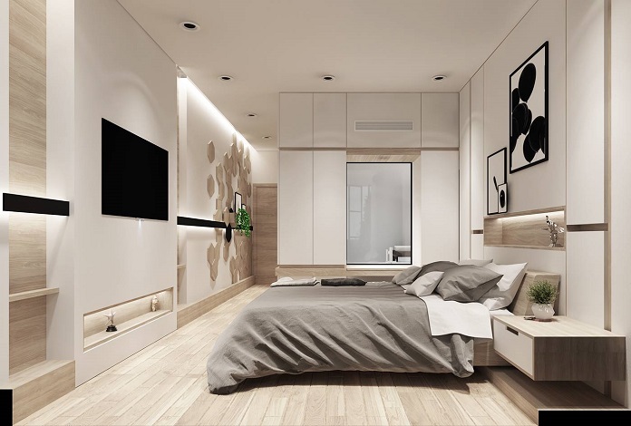 
Ảnh 14: Phòng ngủ sẽ sử dụng chất liệu là gỗ giúp không gian trở nên ấm áp hơn
