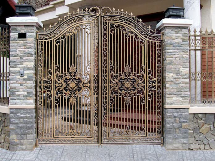 
Ảnh 4: Trụ cổng nhà đẹp cho người mệnh kim

