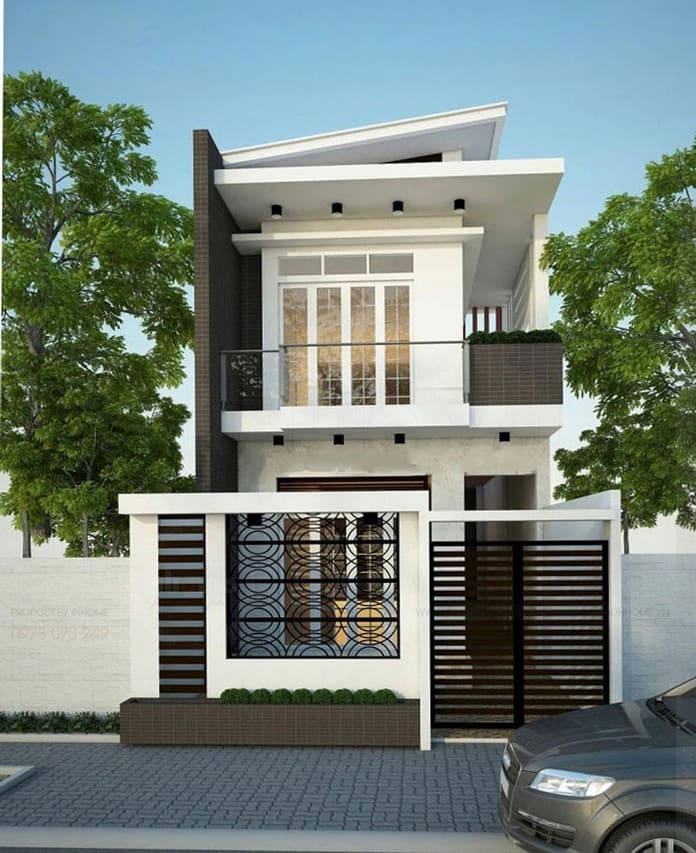 
Ảnh 12. Nhà 2 tầng 3 phòng ngủ có ban công với thiết kế hiện đại
