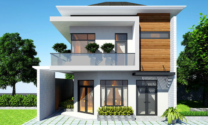 
Ảnh 5: Nhà 2 tầng là gợi ý được nhiều người quan tâm nhất khi thiết kế nhà mặt tiền 8m
