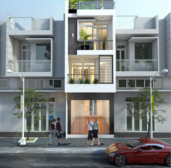 
Ảnh 46: Nhà 3 tầng có gác lửng
