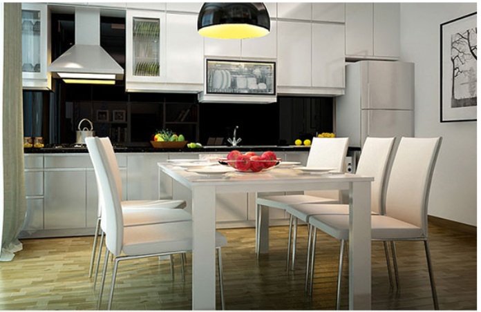 
Ảnh 7: Phòng bếp được bố trí nội thất phù hợp giúp tối ưu diện tích
