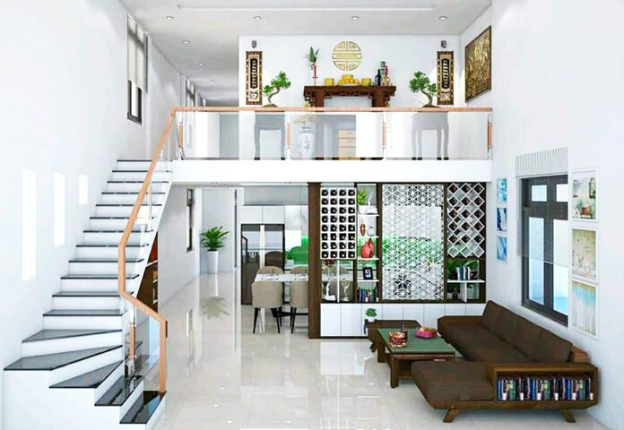 Ảnh 7: Mẫu nhà cấp 4 có gác lửng mẫu 2