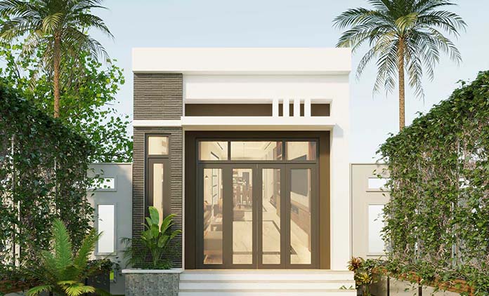 Ảnh 13: Mẫu nhà cấp 4 6 ×15m mái bằng