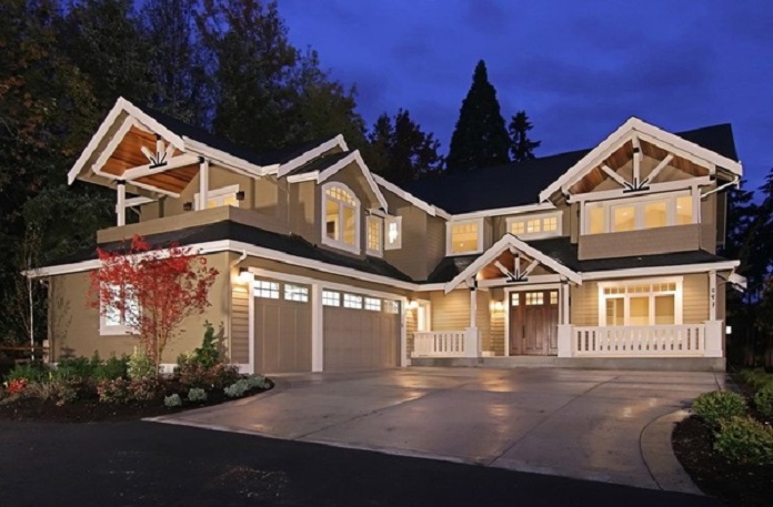 
Ảnh 10: Mẫu nhà chữ L 2 tầng mái thái đẹp
