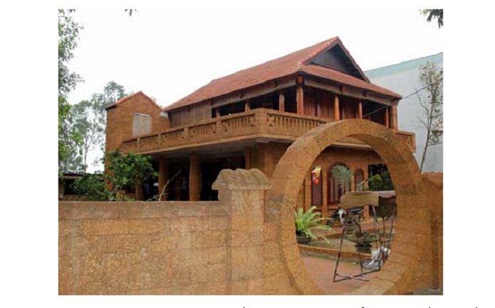 
Ảnh 17: Nhà xây bằng gạch đá ong mang đậm nét cổ kính
