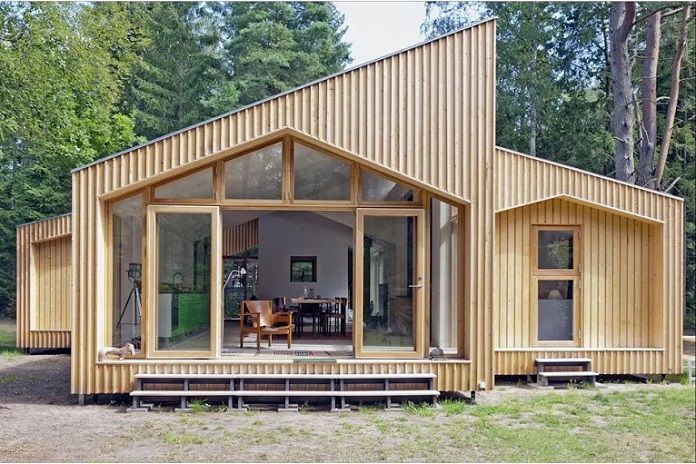 
Ảnh 6: Nhà gỗ nhỏ đẹp kết hợp không gian mở
