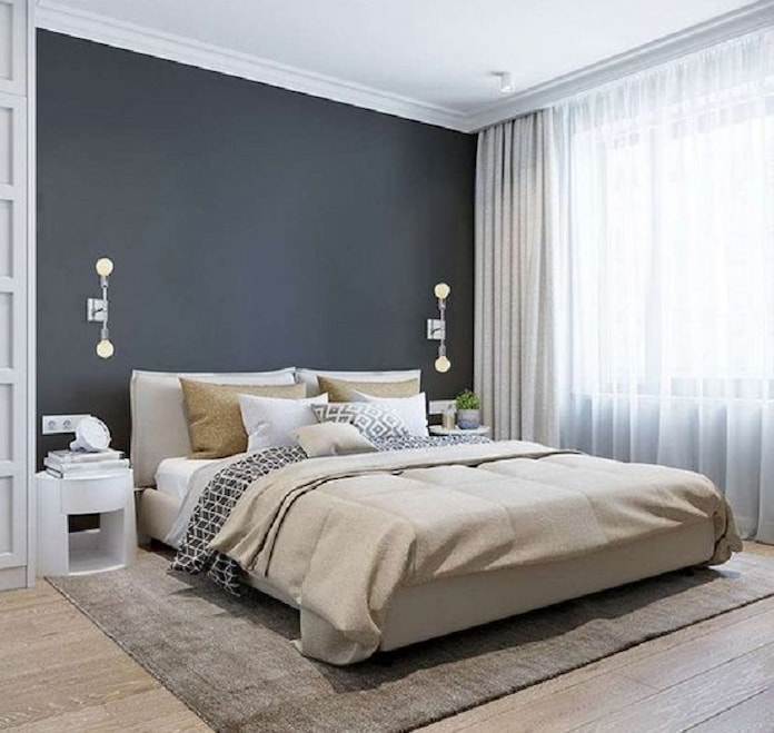 
Ảnh 14: Những gam màu trung tính đem đến không gian phòng ngủ vô cùng êm dịu
