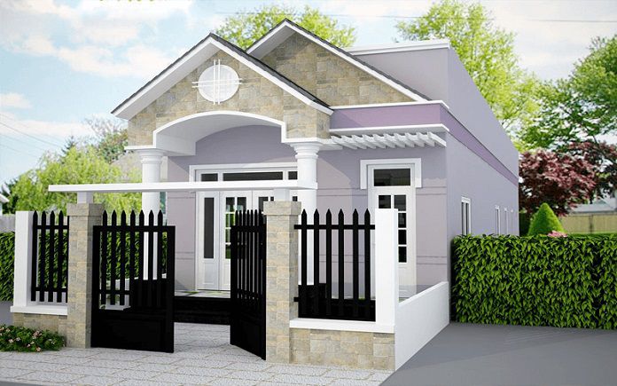  Ảnh 1: Phối màu sơn nhà đẹp cấp 4