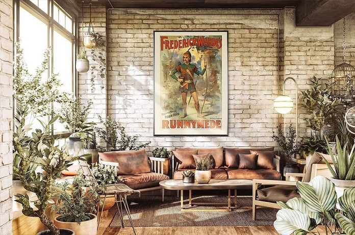 
Ảnh 10: Thiết kế nội thất phòng khách theo phong cách vintage
