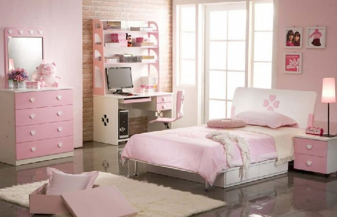 
Ảnh 8: Phòng ngủ sắc hồng vô cùng nữ tính và dịu dàng cho các bạn nữ
