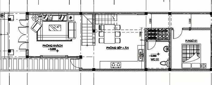 
Ảnh 25: Tầng 1 căn nhà có không gian rất rộng
