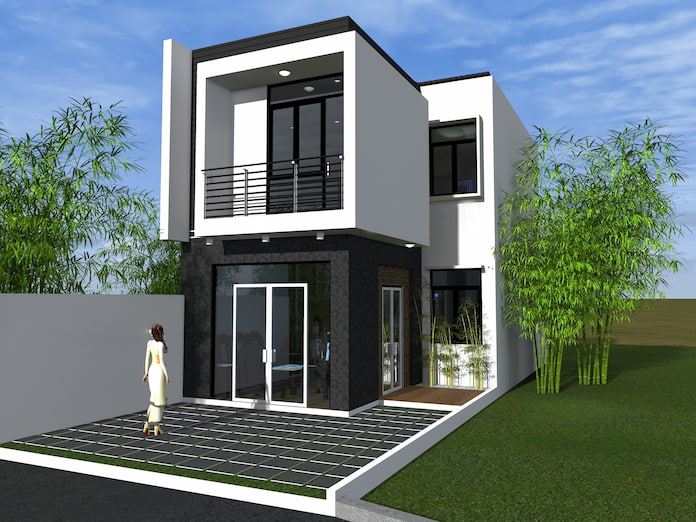 
Ảnh 3. Tham khảo mẫu nhà phố 5x16
