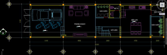 Ảnh 3: Bản vẽ thiết kế điện nước nhà phố 5x20m chuẩn