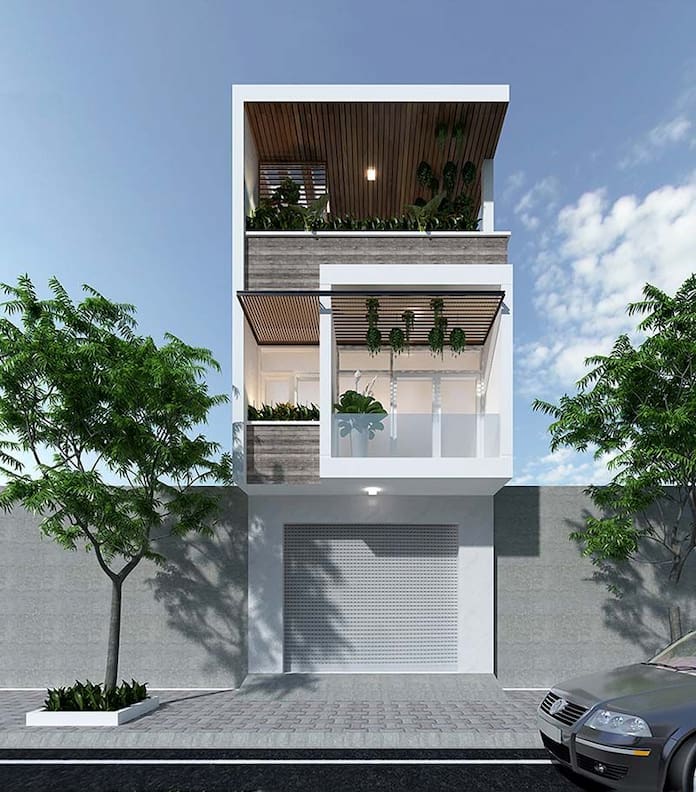 
Ảnh 33. Thiết kế nhà 2 tầng 3 phòng ngủ 5x15m hiện đại tiện nghi
