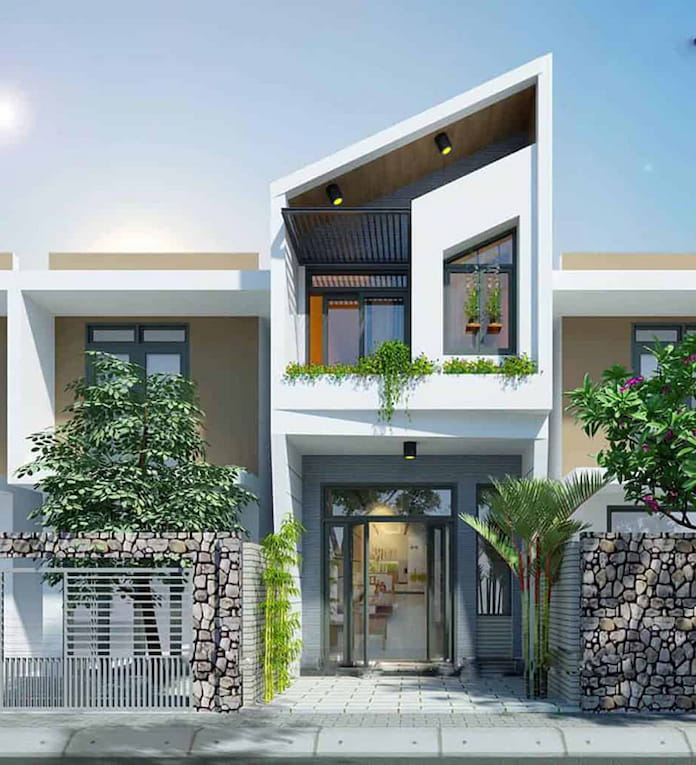 
Ảnh 3. Thiết kế nhà 2 tầng 3 phòng ngủ
