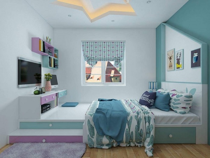  Ảnh 2: Ý tưởng thiết kế phòng ngủ 9m2 đẹp và tiện nghi