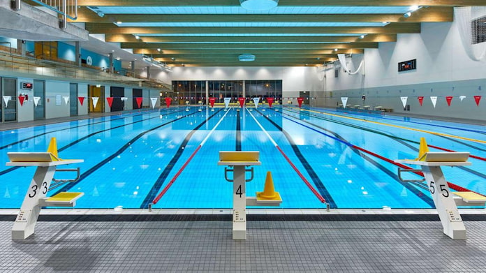 
Ảnh 12: Bục xuất phát tại bể bơi thi đấu phải đảm bảo những thông số kỹ thuật vô cùng nghiêm ngặt, được thể hiện rất cụ thể và chi tiết trong các bản vẽ thiết kế bể bơi
