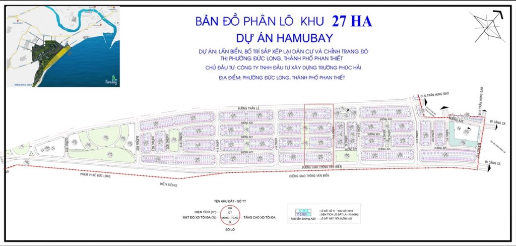 
Bản Đồ Phân Lô Khu 27 Ha
