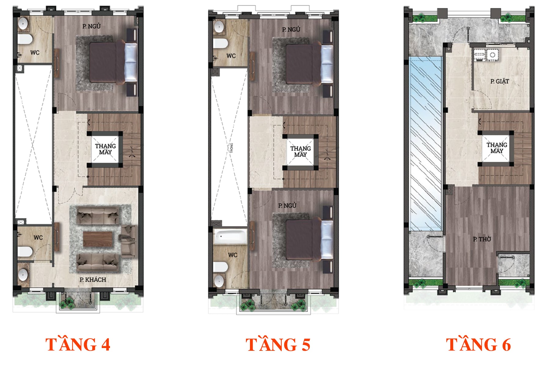 
Mặt bằng căn điển hình 91m2
