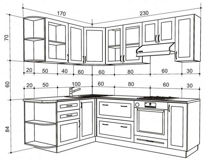  Ảnh 4: Thiết kế tủ bếp theo đúng thông số từ thước lỗ ban cũng được nhiều gia chủ sử dụng