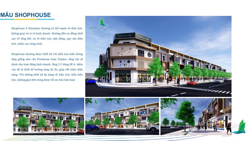 
Mẫu shophouse trong dự án Hamubay Phan Thiết
