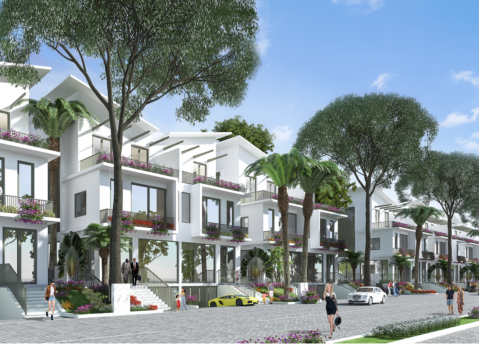 Phối cảnh biệt thự Khai Sơn Long Biên
