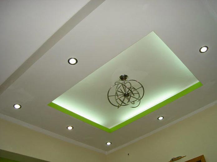 Ảnh 2: Trần thạch cao chìm có cấu tạo khung xương được ẩn giấu bên trong tấm thạch cao.