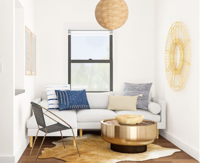 
Ảnh 8: Tiết chế các chi tiết và lựa chọn nội thất phù hợp sẽ khiến phòng khách nhỏ nhà bạn bắt mắt hơn.
