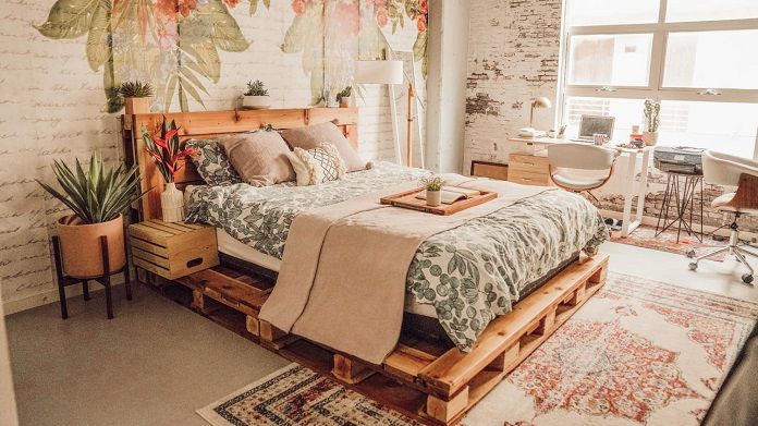  Ảnh 13: Cách đóng giường bằng gỗ pallet Vintage