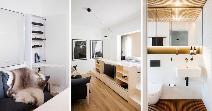 
Thiết kế căn hộ chung cư 60m2 2 phòng ngủ với phong cách hiện đại
