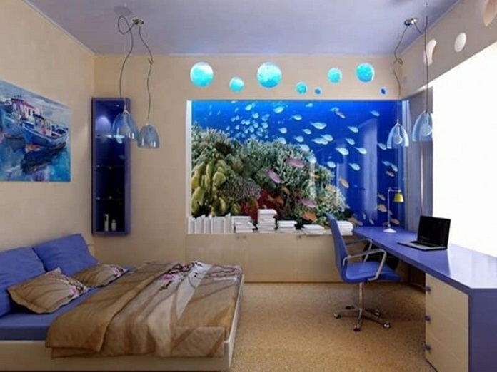  Anh 2: Nhiều người cho rằng nên đặt bể cá trong phòng ngủ