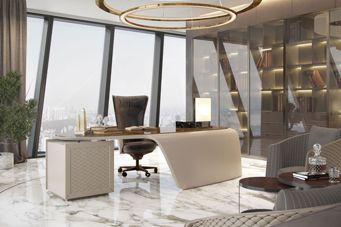 
Ảnh 28: Trang trí văn phòng phong cách Luxury
