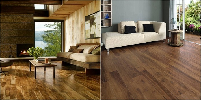  Ảnh 17: Thiết kế màu sắc và vân gỗ lát sàn hoàn hảo cho căn phòng khách gia đình