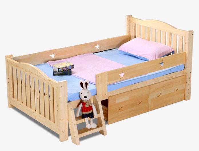 
Kích thước tiêu chuẩn của giường ngủ trẻ em là 1m x 2m
