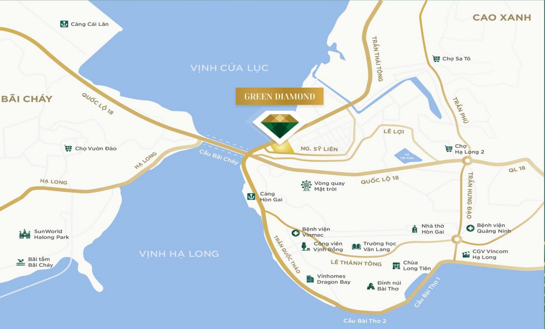 
Vị trí vàng trong khu vực
