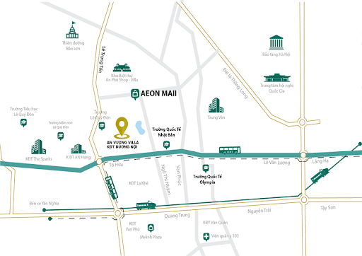 
Bất động An Vượng Villas nằm ở vị trí lô A mở rộng thuộc khu đô thị Dương Nội
