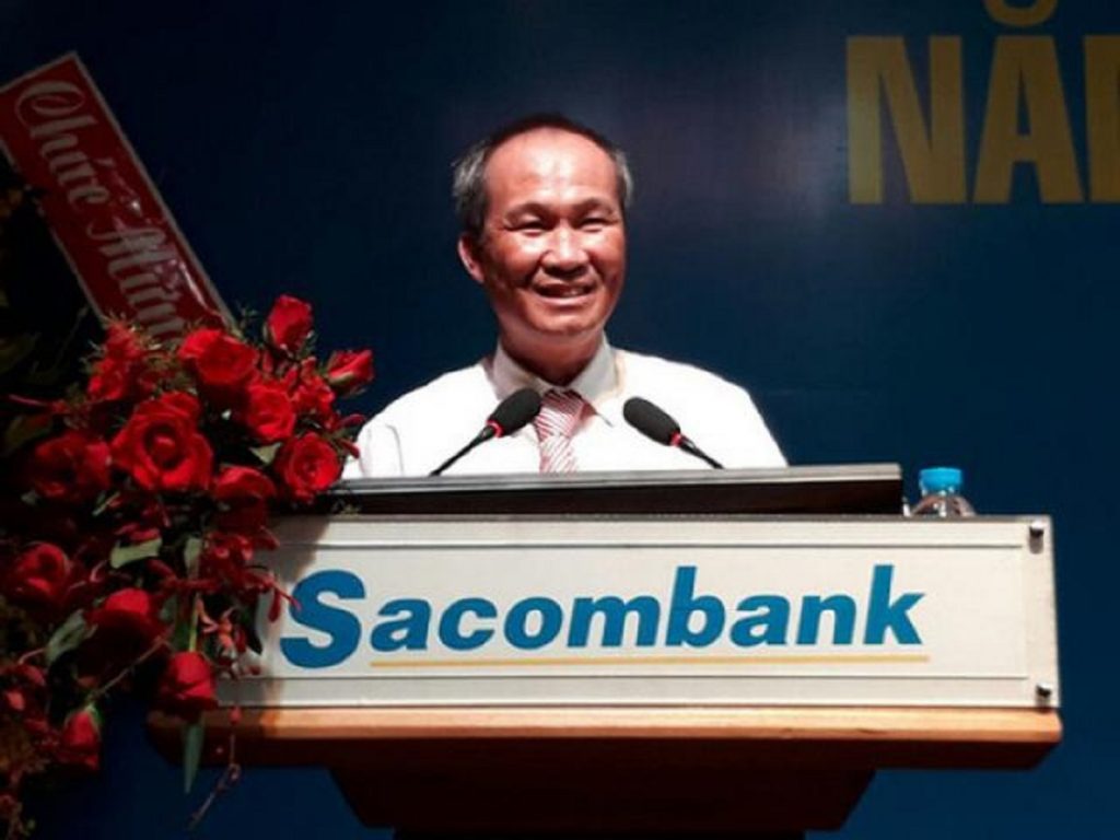  Ngoài kinh doanh BĐS, Ông Minh còn giữ chức Chủ tịch của Ngân hàng Sacombank