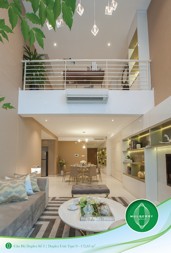 
Duplex là dạng căn hộ có thiết kế tầng lửng
