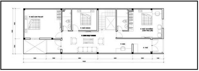 
Mặt bằng tầng 2
