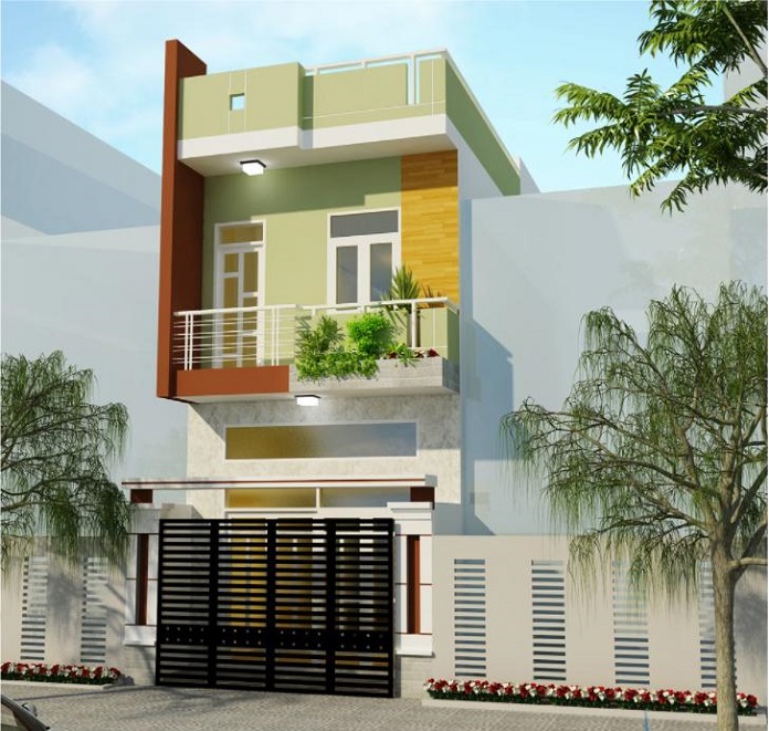 
Phối cảnh nhà 1 trệt 1 lầu 4x12
