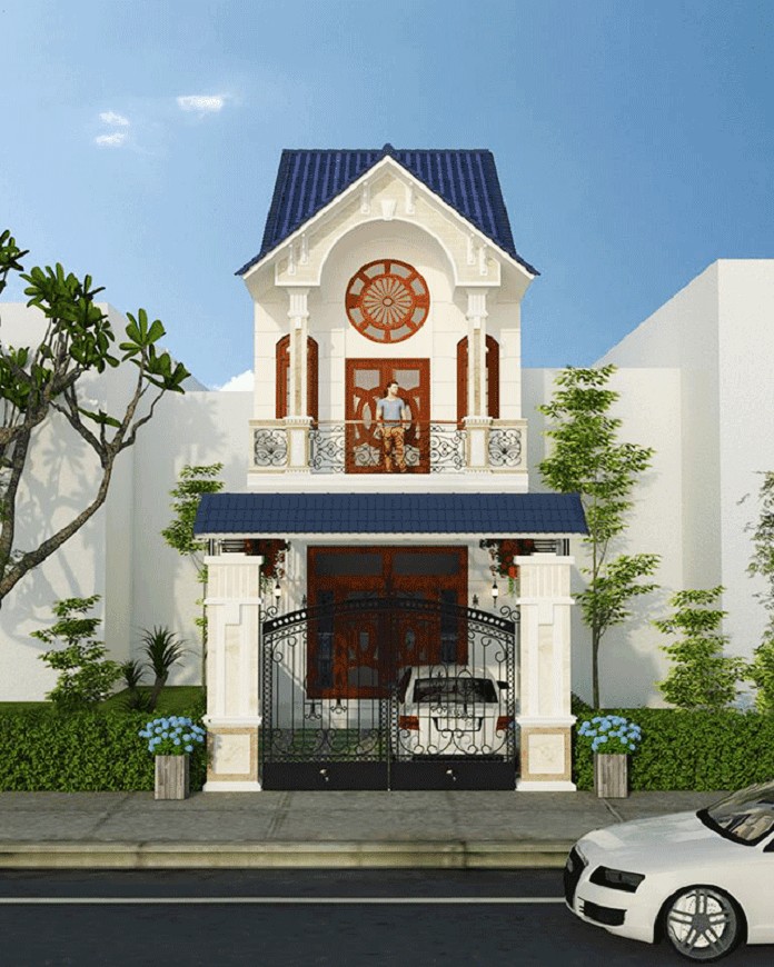 
Nhà ống 2 tầng kiểu Pháp sang trọng
