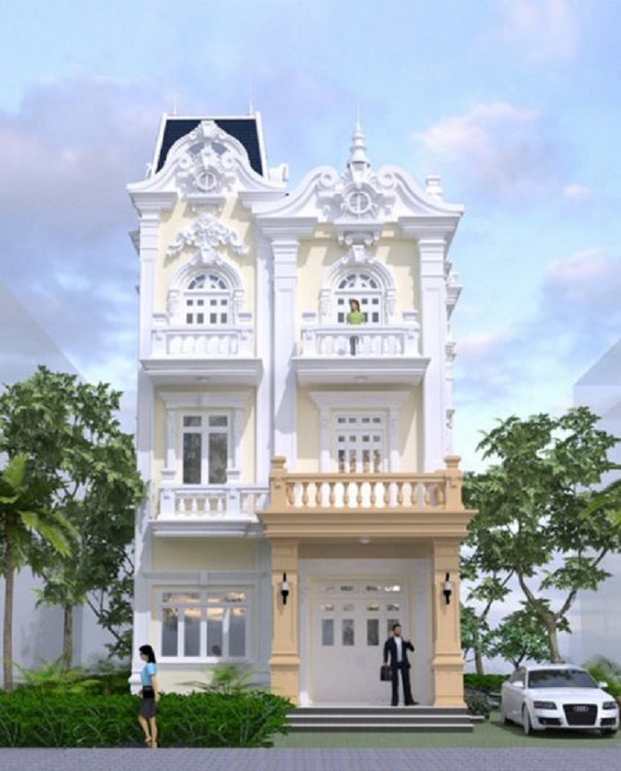 
Nhà ống 3 tầng kiểu Pháp sang trọng
