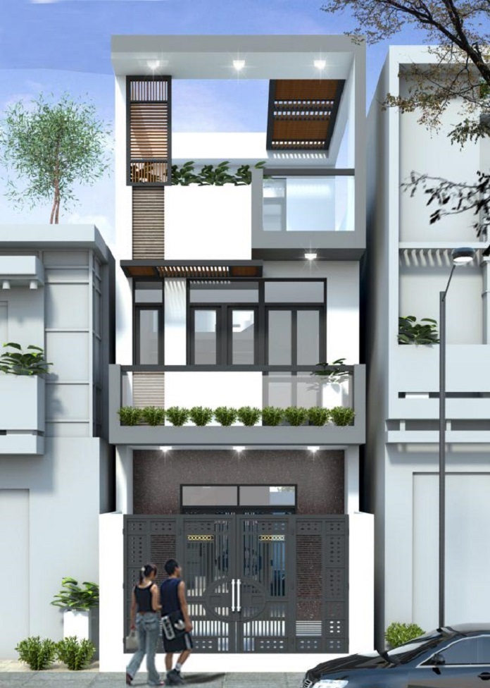 
Phối cảnh nhà 1 lầu 1 sân thượng
